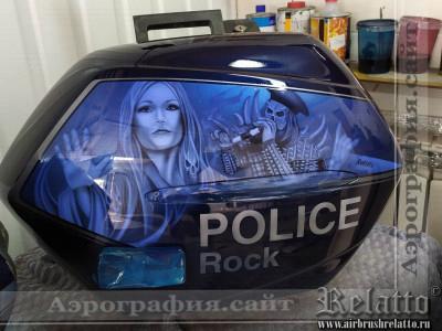 Аэрография кофров 'Police'