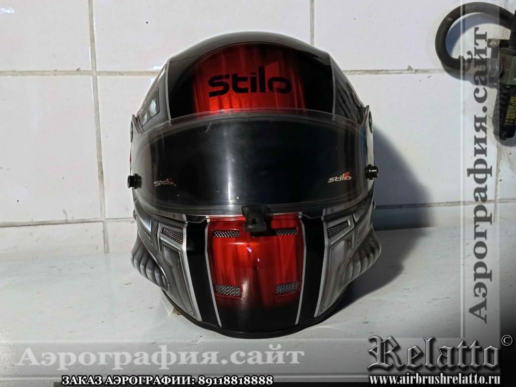 Аэрография шлема Stilo техно