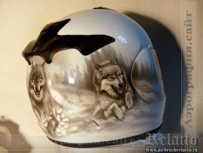 Разрисовка шлема Arai 